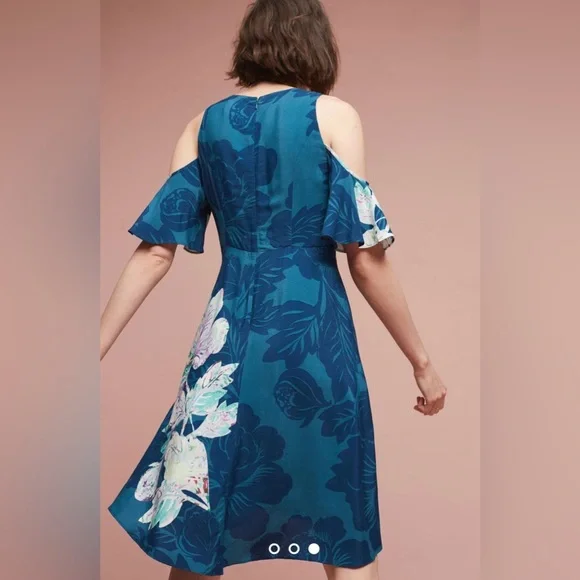 ANTHROPOLOGIE MAEVE NWT Elia Cold Shoulder Dress - Picture 2 of 10